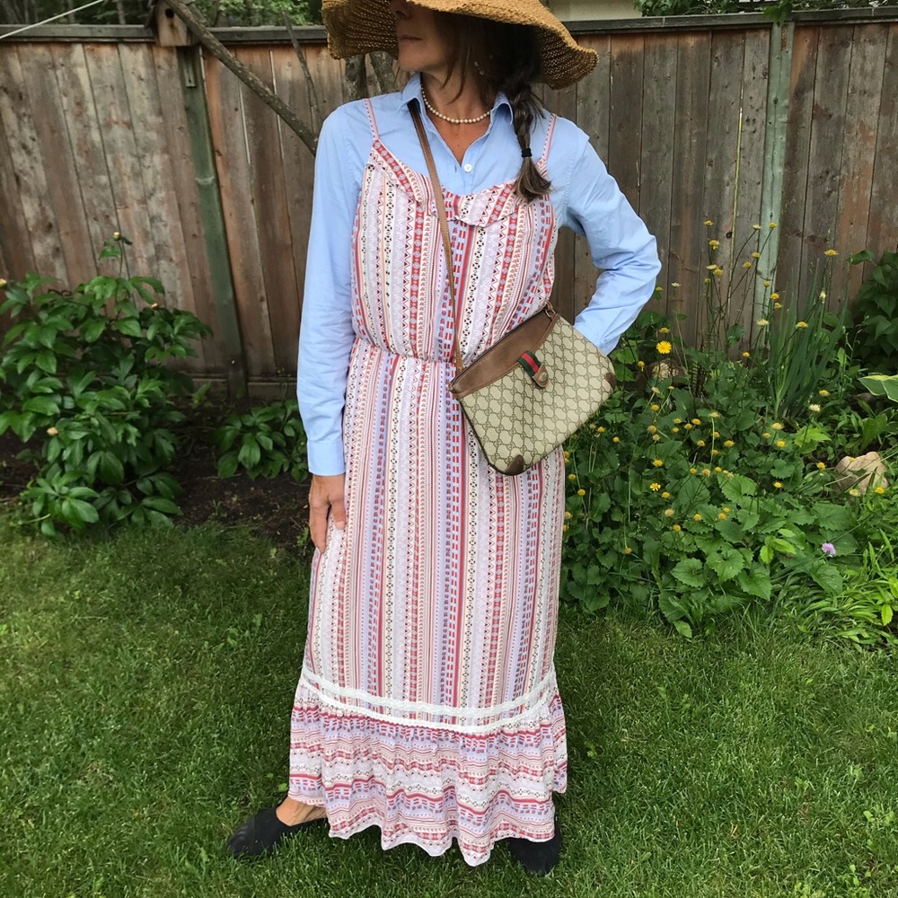 Summer 100% Rayon Maxi Dress size Large